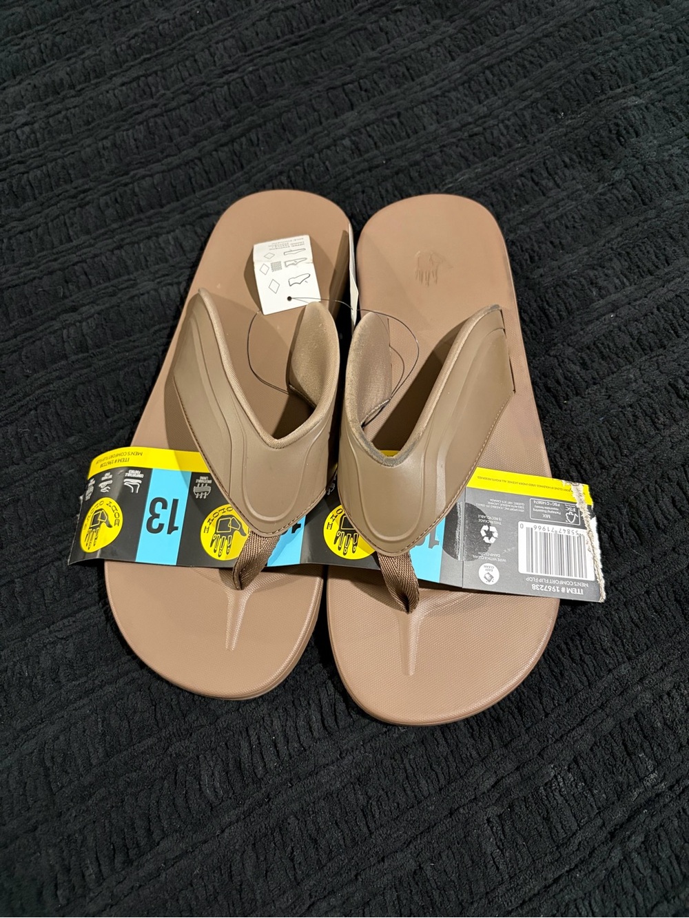Body Glove Men's Tan Flip Flop Sandals